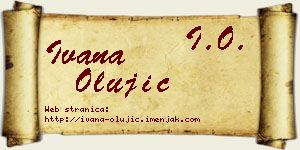 Ivana Olujić vizit kartica
